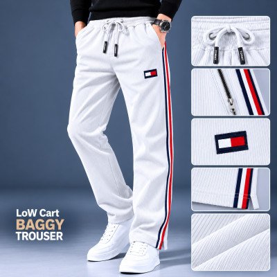 China coat Fabric low cut trouser